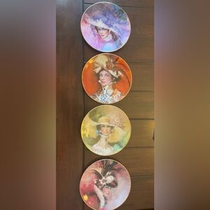 Avon Mrs Albee Four Season Plates.        Awards for Presidents Club Members